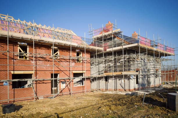Extension under scaffold