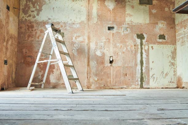 Interior strip and plaster prep